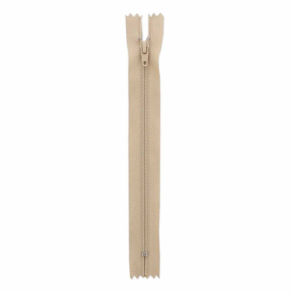 Light Weight Closed End Zipper 18cm 7 Light Beige