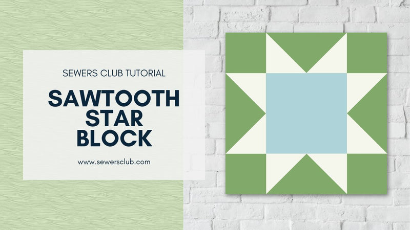 Sawtooth Star Free Block Pattern