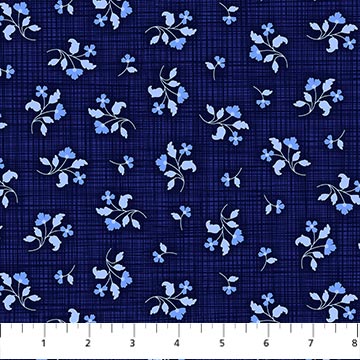 Madison's Garden - Navy Linen Floral