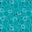 Sunshine Cats - Turquoise Happy Flowers