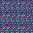 Sunshine Cats - Navy Happy Dots