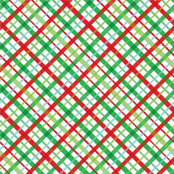 Happy Llamadays - Holiday Plaid