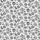 Bloom - White/Black Toile