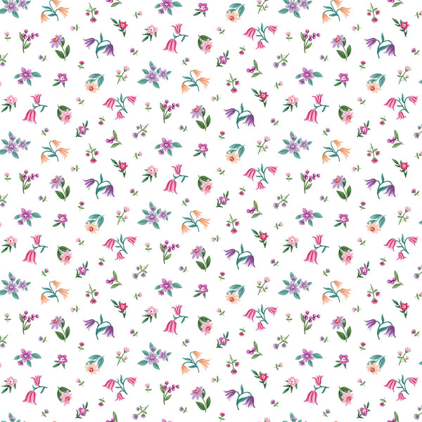 Unicorn Dreams - White Multi Flower Toss