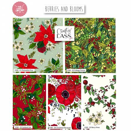 Berries & Blooms 5 Piece Fat Quarter Bundle