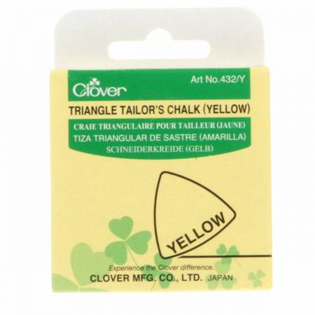 Clover Triangle Tailor's Chalk Yellow