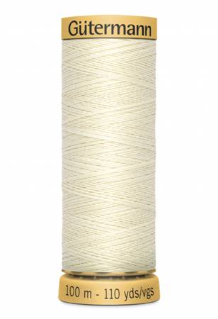 Gütermann Cotton 50 - 100m  #1040 Solid Ivory
