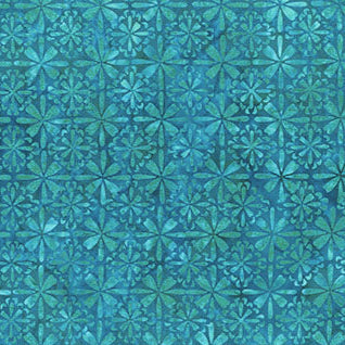 Tile Fusion - Cyan Tile Floral