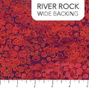 Shimmer Wide Backing 108" - Coral Reef River Rocks