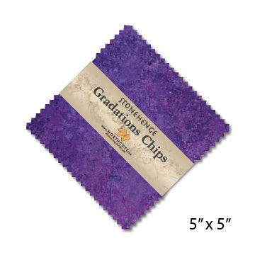 Stonehenge Gradations Chips - Amethyst 42 pieces