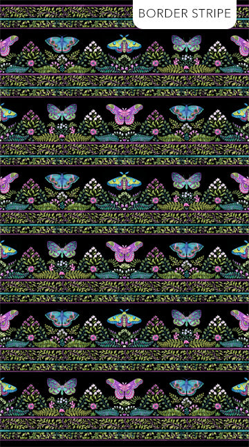 NIghtshade - Black Multi Border Stripe