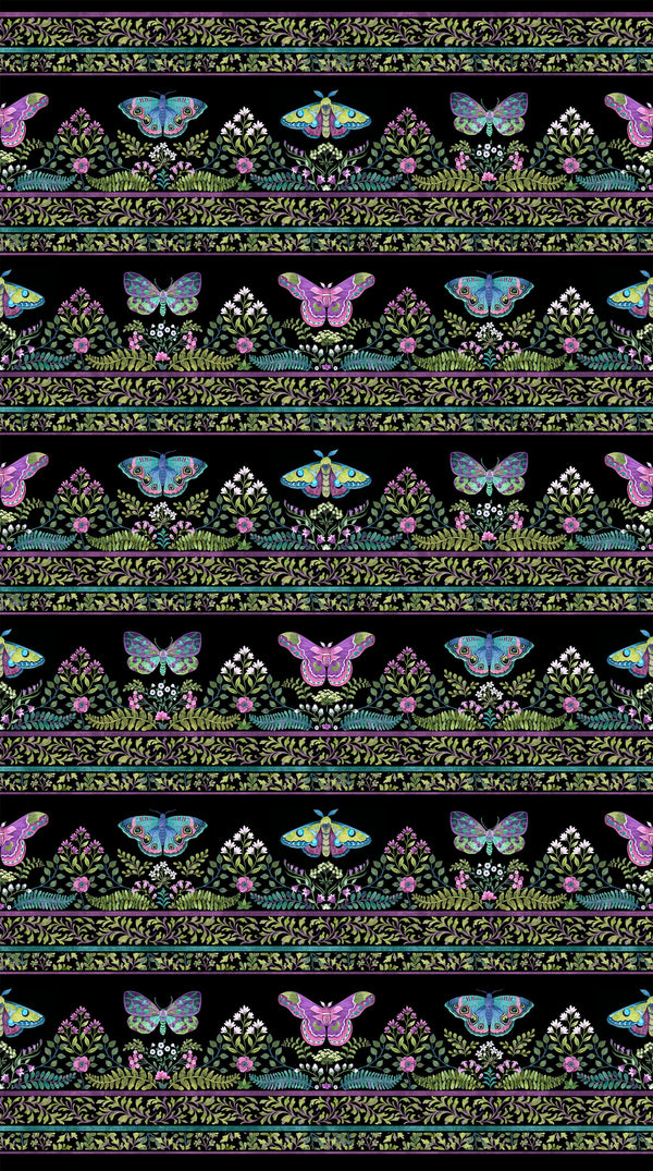 NIghtshade - Black Multi Border Stripe