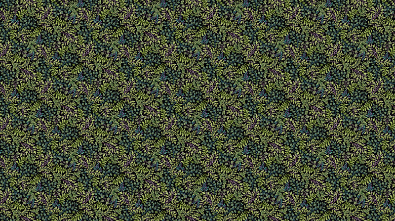 NIghtshade - Black Multi Tossed Leaf