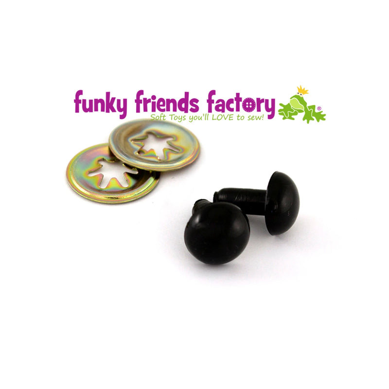 Toy Eyes Crystal - 12mm Black