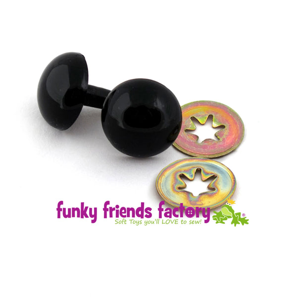 Toy Eyes Crystal - 18mm Black