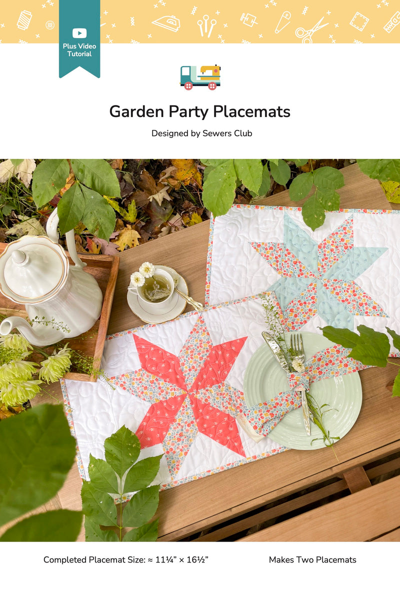 Garden Party Patchwork Placemat Pattern