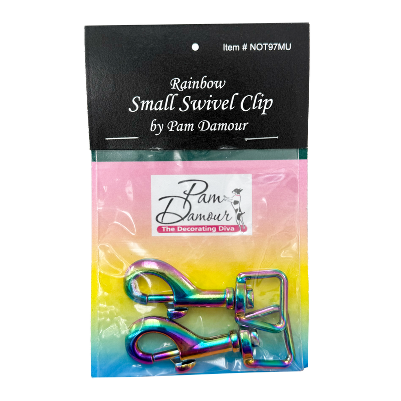 1/2" Rainbow Swivel Clips - Package of 2