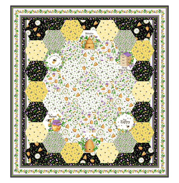 Super Honey Beehive Quilt Pattern