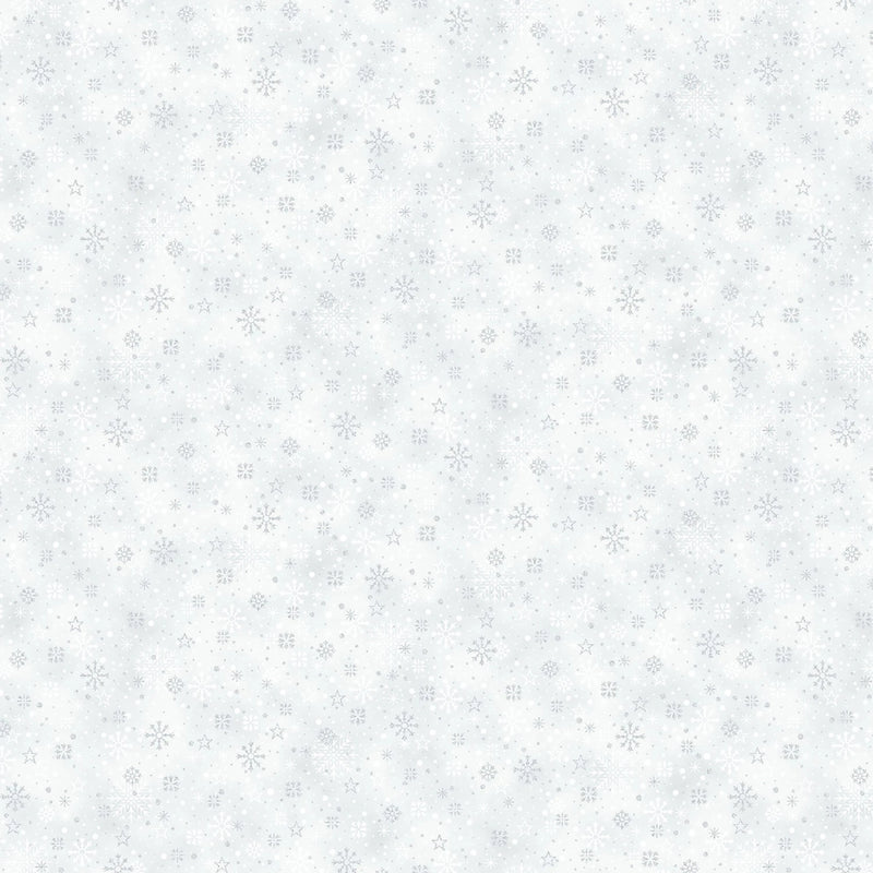 Midnight Perch - December/Silver Snowflake And Stars