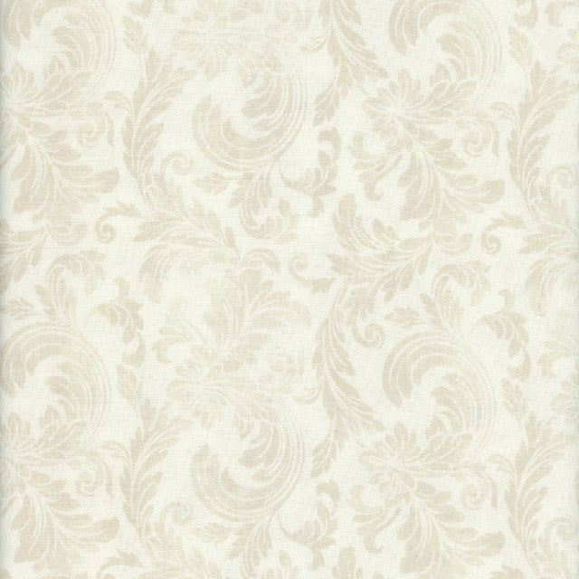 Belle Fleur - Cream Tonal Acanthus Leaves