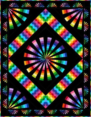 Psychedelic Spin Quilt Pattern