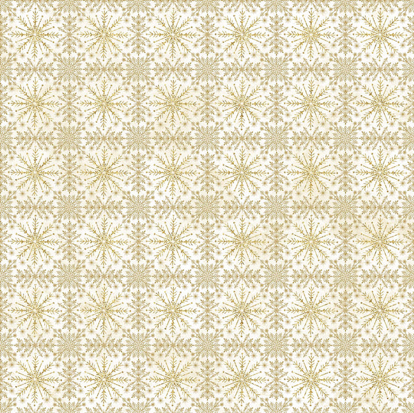 Stonehedge Christmas Joy - Gold Snowflakes