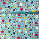 Bird & Flowers - Teal