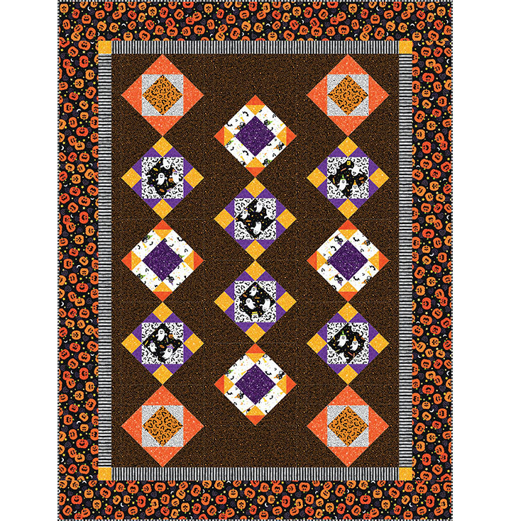 Beggar's Night Buddies Throw Quilt Pattern