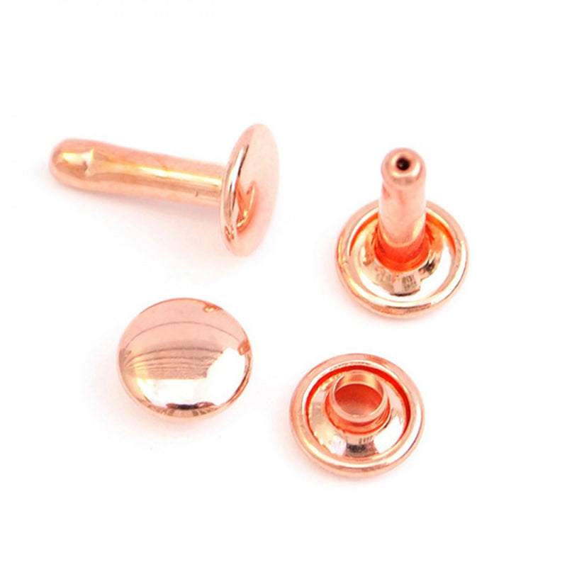 24 Large Rivets 13mm Rose Gold