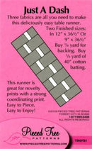 Just A Dash Table Runner Pattern